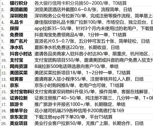 盘点U客直谈上100个地推项目（建议收藏）（乌托邦app）